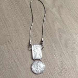 Handmade sterling silver coins